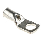 RS PRO Uninsulated Tubular Ring Terminal, M6 Stud Size to 6mm² Wire Size