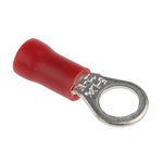 RS PRO Insulated Ring Terminal, M5 Stud Size, 0.5mm² to 1.5mm² Wire Size, Red