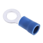 RS PRO Insulated Ring Terminal, M5 Stud Size, 1.5mm² to 2.5mm² Wire Size, Blue