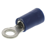 RS PRO Insulated Crimp Ring Terminal, M3.5 Stud Size, 1.5mm² to 2.5mm² Wire Size, Blue
