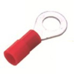 RS PRO Insulated Ring Terminal, 4.3mm Stud Size, 0.5mm² to 1.5mm² Wire Size, Red