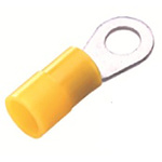RS PRO Insulated Ring Terminal, 8.4mm Stud Size, 2.5mm² to 6mm² Wire Size, Yellow