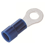 RS PRO Insulated Ring Terminal, 4.3mm Stud Size, 1.5mm² to 2.5mm² Wire Size, Blue