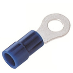 RS PRO Insulated Ring Terminal, 5.3mm Stud Size, 1.5mm² to 2.5mm² Wire Size, Blue