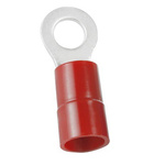 RS PRO Insulated Ring Terminal, 4.3mm Stud Size, 0.5mm² to 1.5mm² Wire Size, Red