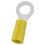 RS PRO Insulated Ring Terminal, 4.3mm Stud Size, 4mm² to 6mm² Wire Size, Yellow