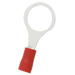 RS PRO Insulated Ring Terminal, 10.5mm Stud Size, 0.5mm² to 1.5mm² Wire Size, Red