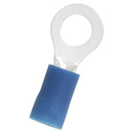RS PRO Insulated Ring Terminal, 5.3mm Stud Size, 1.5mm² to 2.5mm² Wire Size, Blue