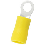 RS PRO Insulated Ring Terminal, 4.3mm Stud Size, 4mm² to 6mm² Wire Size, Yellow