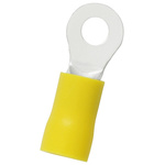 RS PRO Insulated Ring Terminal, 4.3mm Stud Size, 4mm² to 6mm² Wire Size, Yellow