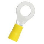 RS PRO Insulated Ring Terminal, 8.4mm Stud Size, 4mm² to 6mm² Wire Size, Yellow