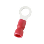 RS PRO Insulated Ring Terminal, 5.3mm Stud Size, 0.5mm² to 1.5mm² Wire Size, Red