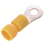 RS PRO Insulated Ring Terminal, 5.3mm Stud Size, 4mm² to 6mm² Wire Size, Yellow