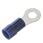 RS PRO Insulated Ring Terminal, 4.3mm Stud Size, 1.5mm² to 2.5mm² Wire Size, Blue