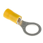RS PRO Insulated Ring Terminal, M10 Stud Size, 2.5mm² to 6mm² Wire Size, Yellow