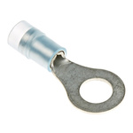 RS PRO Insulated Ring Terminal, M6 (1/4) Stud Size, 1.5mm² to 2.5mm² Wire Size, Blue