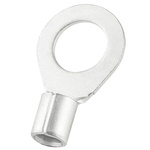 RS PRO Uninsulated Crimp Ring Terminal, 10.5mm Stud Size, 10mm² to 10mm² Wire Size, Silver