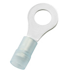 RS PRO Insulated Crimp Ring Terminal, M6 Stud Size, 1.5mm² to 2.5mm² Wire Size, Blue