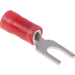 TE Connectivity, PLASTI-GRIP Insulated Crimp Spade Connector, 0.25mm² to 1.6mm², 22AWG to 16AWG, 4.17mm Stud Size, Red
