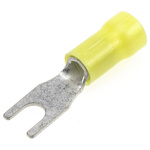 TE Connectivity, PLASTI-GRIP Insulated Crimp Spade Connector, 2.6mm² to 6.6mm², 12AWG to 10AWG, M4 Stud Size Vinyl,