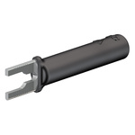 Staubli Insulated Crimp Spade Connector, Black