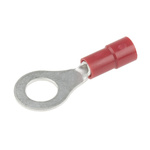 RS PRO Insulated Ring Terminal, M6 Stud Size, 0.5mm² to 1.5mm² Wire Size, Red