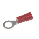 RS PRO Insulated Ring Terminal, M5 Stud Size, 0.5mm² to 1.5mm² Wire Size, Red