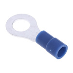 RS PRO Insulated Ring Terminal, M6 Stud Size, 1.5mm² to 2.5mm² Wire Size, Blue