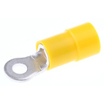 RS PRO Insulated Ring Terminal, M3 Stud Size, 4mm² to 6mm² Wire Size, Yellow