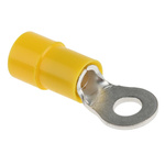 RS PRO Insulated Ring Terminal, M4 Stud Size, 4mm² to 6mm² Wire Size, Yellow