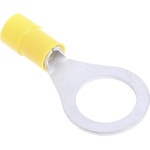 RS PRO Insulated Ring Terminal, M12 Stud Size, 4mm² to 6mm² Wire Size, Yellow