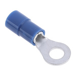 RS PRO Insulated Ring Terminal, M4 Stud Size, 1.5mm² to 2.5mm² Wire Size, Blue