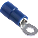 RS PRO Insulated Ring Terminal, M3 Stud Size, 1.5mm² to 2.5mm² Wire Size, Blue