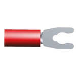 TE Connectivity, PIDG Insulated Crimp Spade Connector, 0.26mm² to 1.65mm², 22AWG to 16AWG, M3.5 Stud Size Nylon, Red