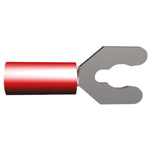 TE Connectivity, PIDG Insulated Crimp Spade Connector, 0.26mm² to 1.65mm², 22AWG to 16AWG, M4 Stud Size Nylon, Red