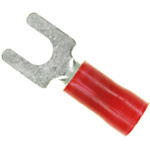 TE Connectivity, PLASTI-GRIP Insulated Crimp Spade Connector, 0.26mm² to 1.65mm², 22AWG to 16AWG, M3.5 Stud Size Vinyl,