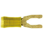 TE Connectivity, PIDG Insulated Crimp Spade Connector, 2.6mm² to 6.6mm², 12AWG to 10AWG, M5 Stud Size Nylon, Yellow
