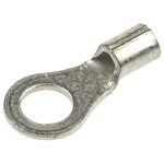 TE Connectivity, SOLISTRAND Uninsulated Crimp Ring Terminal, M4 Stud Size, 0.26mm² to 1.65mm² Wire Size