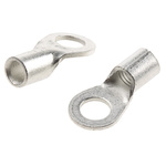 TE Connectivity, SOLISTRAND Uninsulated Crimp Ring Terminal, M6 Stud Size, 6.6mm² to 10.5mm² Wire Size
