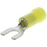 TE Connectivity, PLASTI-GRIP Insulated Crimp Spade Connector, 2.6mm² to 6.6mm², 12AWG to 10AWG, M5 Stud Size Vinyl,