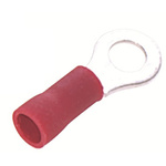 RS PRO Insulated Ring Terminal, 4.3mm Stud Size, 0.5mm² to 1.5mm² Wire Size, Red