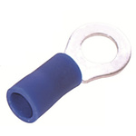 RS PRO Insulated Ring Terminal, 4.3mm Stud Size, 1.5mm² to 2.5mm² Wire Size, Blue