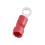 RS PRO Insulated Ring Terminal, 4.3mm Stud Size, 0.5mm² to 1.5mm² Wire Size, Red