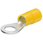 Knipex Nylon Ring Terminal, M6 Stud Size, Yellow