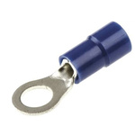 RS PRO Insulated Crimp Ring Terminal, M5 Stud Size, 1.5mm² to 2.5mm² Wire Size, Blue