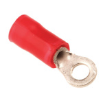 TE Connectivity, PLASTI-GRIP Insulated Ring Terminal, M2.5 Stud Size, 0.26mm² to 1.65mm² Wire Size, Red