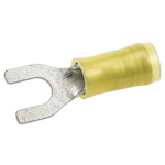 TE Connectivity, PIDG Insulated Crimp Spade Connector, 2.6mm² to 6.6mm², 12AWG to 10AWG, M5 Stud Size Nylon, Yellow
