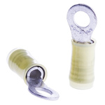 TE Connectivity, PIDG Insulated Ring Terminal, M5 Stud Size, 2.6mm² to 6.6mm² Wire Size, Yellow