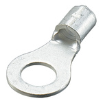 Nichifu, R2 Uninsulated Ring Terminal, 1/4in Stud Size, 1mm² to 2.6mm² Wire Size