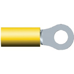 TE Connectivity, PLASTI-GRIP Insulated Ring Terminal, M5 Stud Size, 2.6mm² to 6.6mm² Wire Size, Yellow